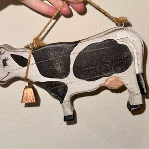 Rustic Cow Wall Hanging Decor